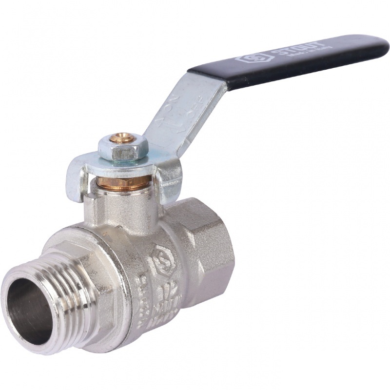 STOUT Кран шаровой стандартнопроходной  (ВР/НР - ручка рычаг 1/2")