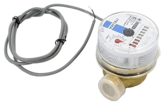 Счетчик холодной воды Итэлма L=130 H 1" с импульсным выходом (вес импульса 1 л)