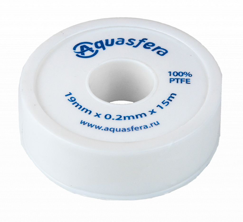 Лента ФУМ Aquasfera 6020 PTFE 12ммх0,1ммх10м (катушка) (среда: вода)