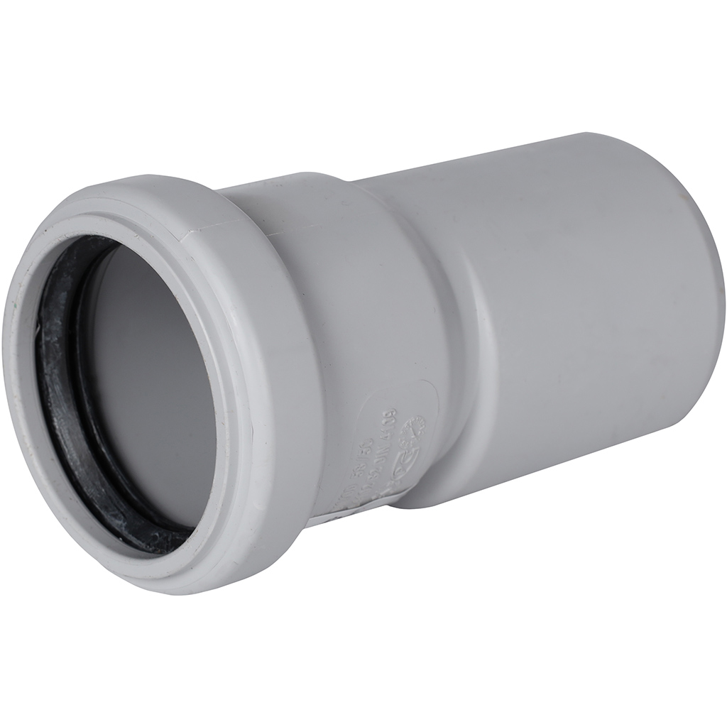 Переход STOUT 58х50 эксцентрический канализационный бесшумный