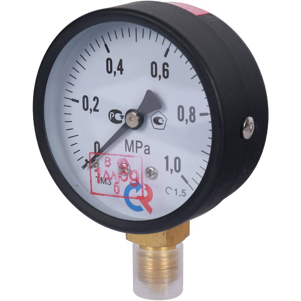 Манометр Росма ТМ-310Р.00 0-1МПа G1/4 1,5 общетехнический стандартный (радиальный)