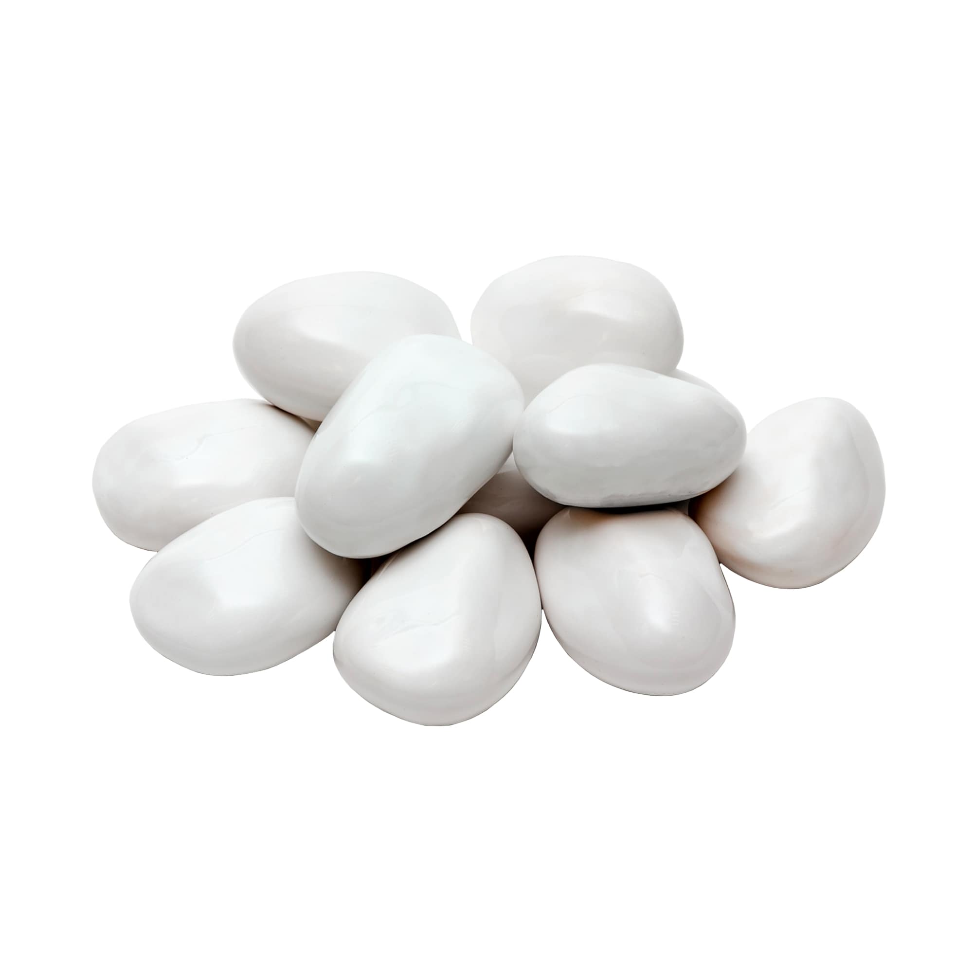 Набор керамических камней Firelight для биокамина - M (белый) 12 шт