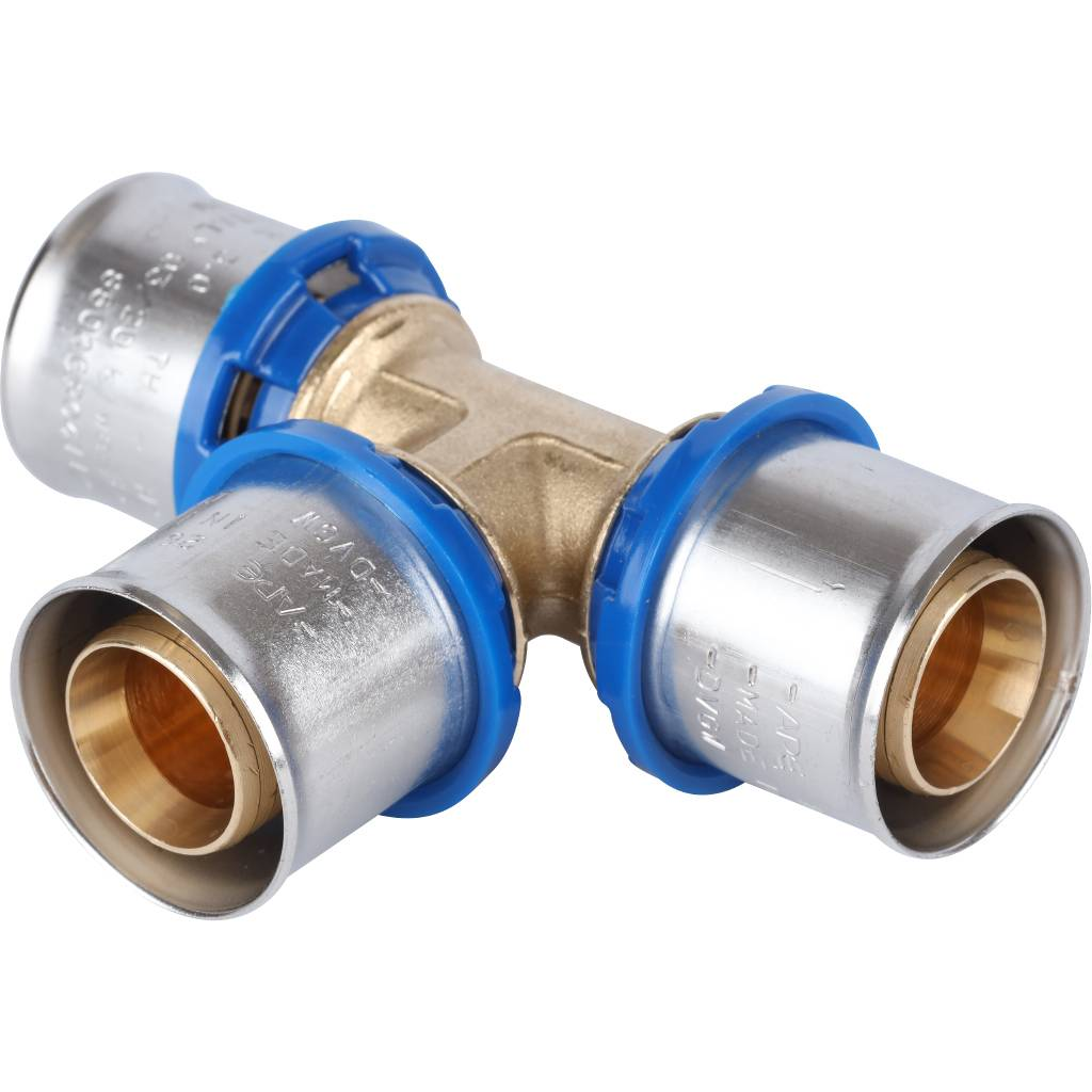 Тройник равнопроходный APE 26 (3.0) x 26 (3.0) x 26 (3.0) для металлопластиковых труб