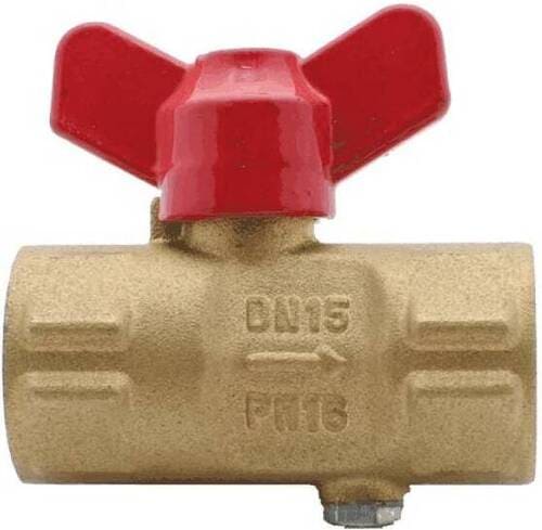 Кран шаровой для манометра Пензапромарматура 11б27п(м) Ду15 Ру16 ВР G1/2"-М20х1,5 без фланца