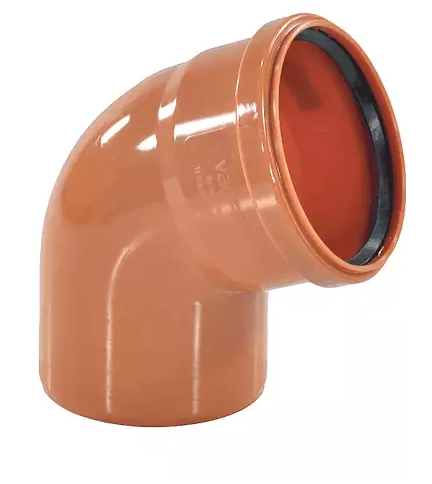 Отвод VALFEX PP-B Дн160х67.5° для наружной канализации (рыжий)