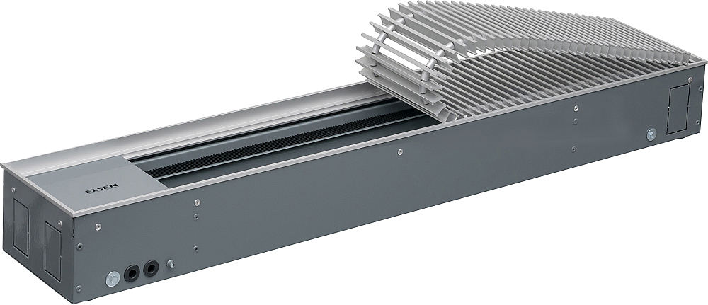 Конвектор ELSEN EKQ 240х110х1800 роликовая решетка (цвет алюминий)
