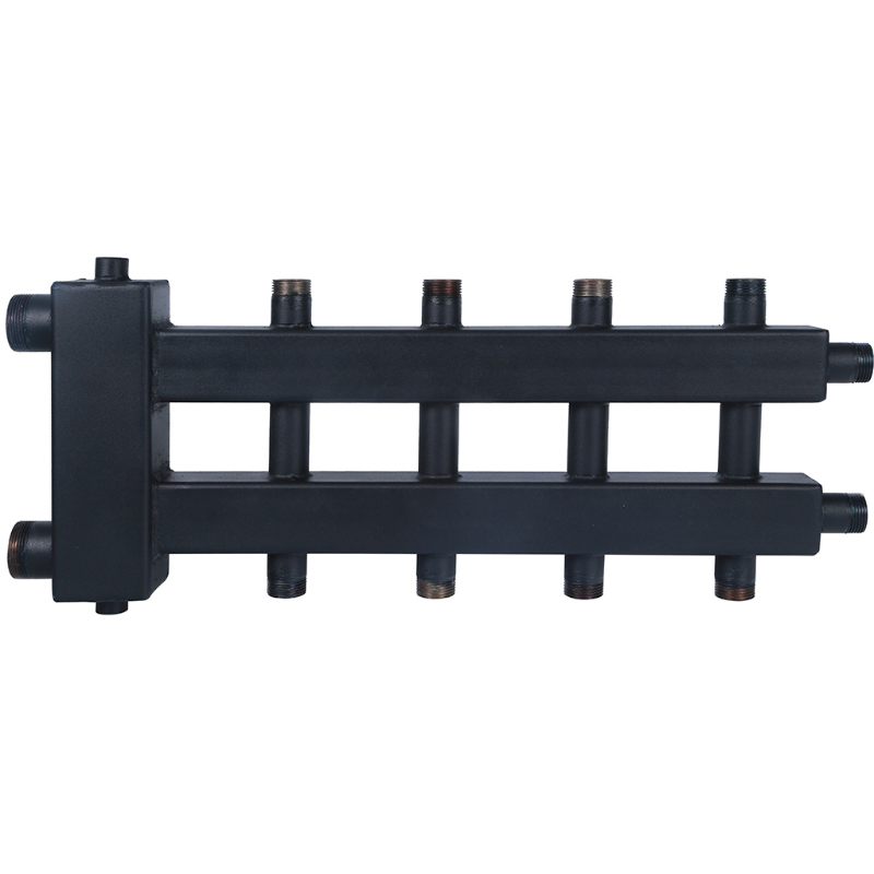 Коллектор ROMMER с гидроразделителем на 2+2+1 контура (до 85 кВт) дублер рядный