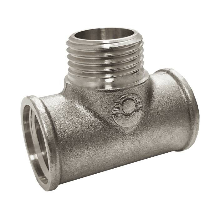 Тройник переходной VALFEX Ду15 ВР/НР/ВР (никелированный)