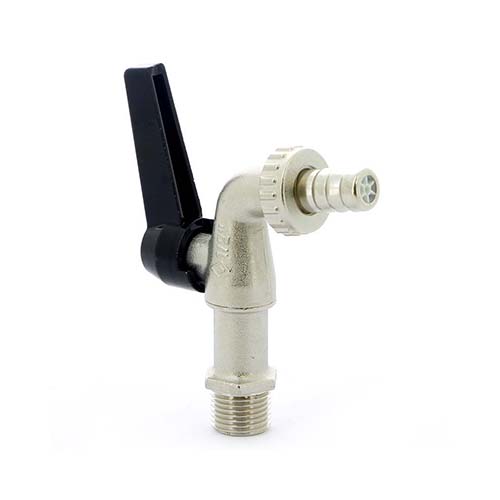 Кран шаровой Bugatti ALASKA 689 1” угловой со штуцером