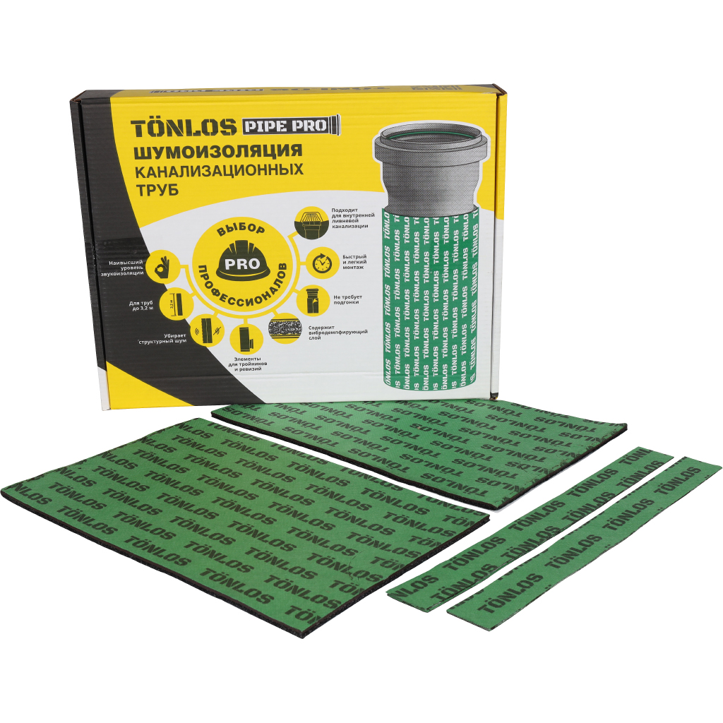 Шумоизоляция канализационных труб TONLOS PIPE PRO