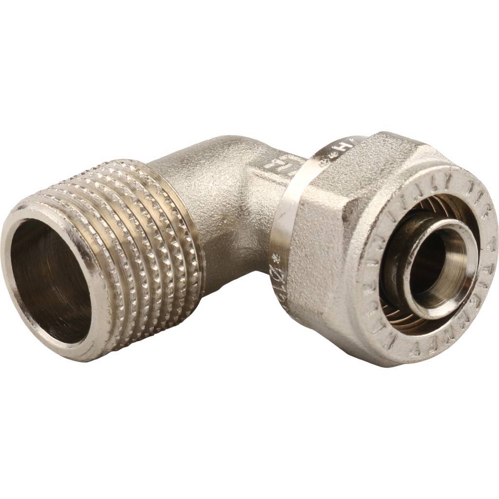 Угольник TIEMME 16х1/2 с наружной резьбой