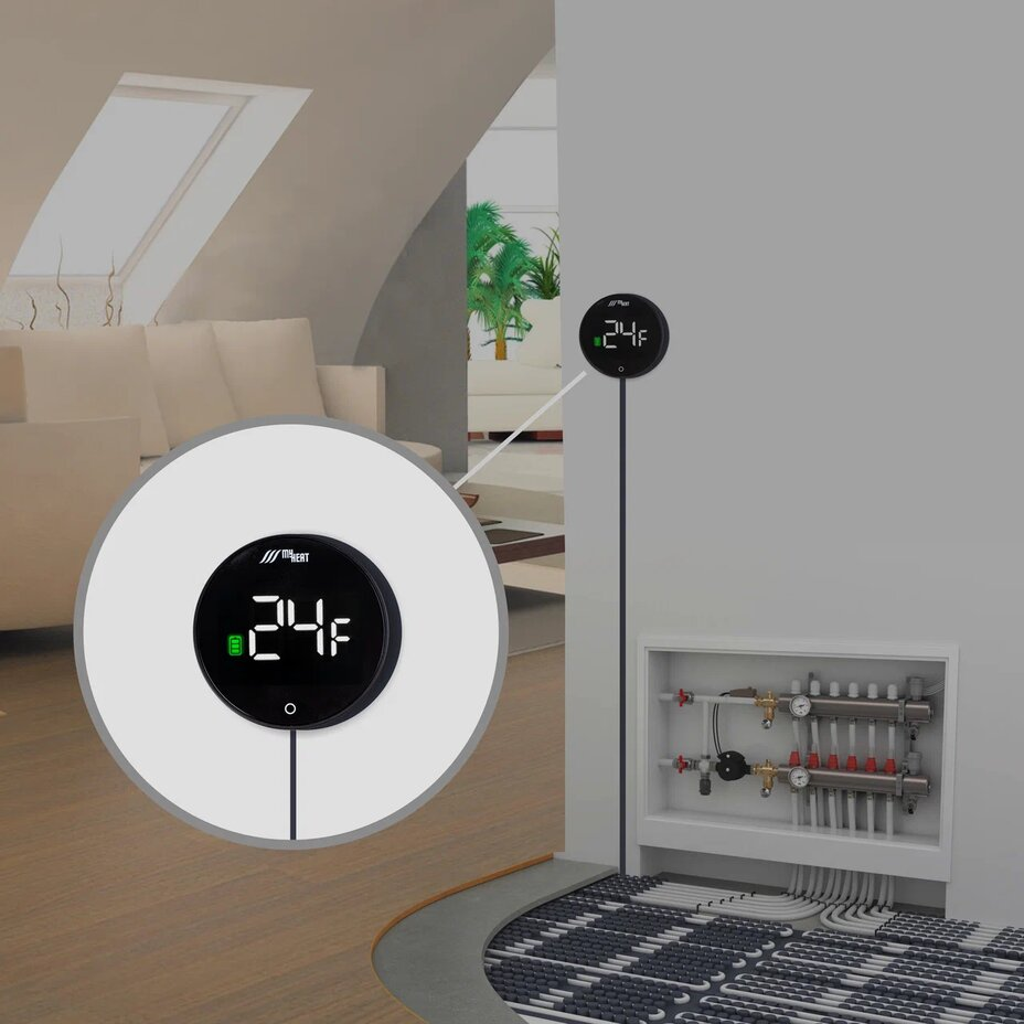 Датчик температуры в колбе проводной MyHeat (3 метра)