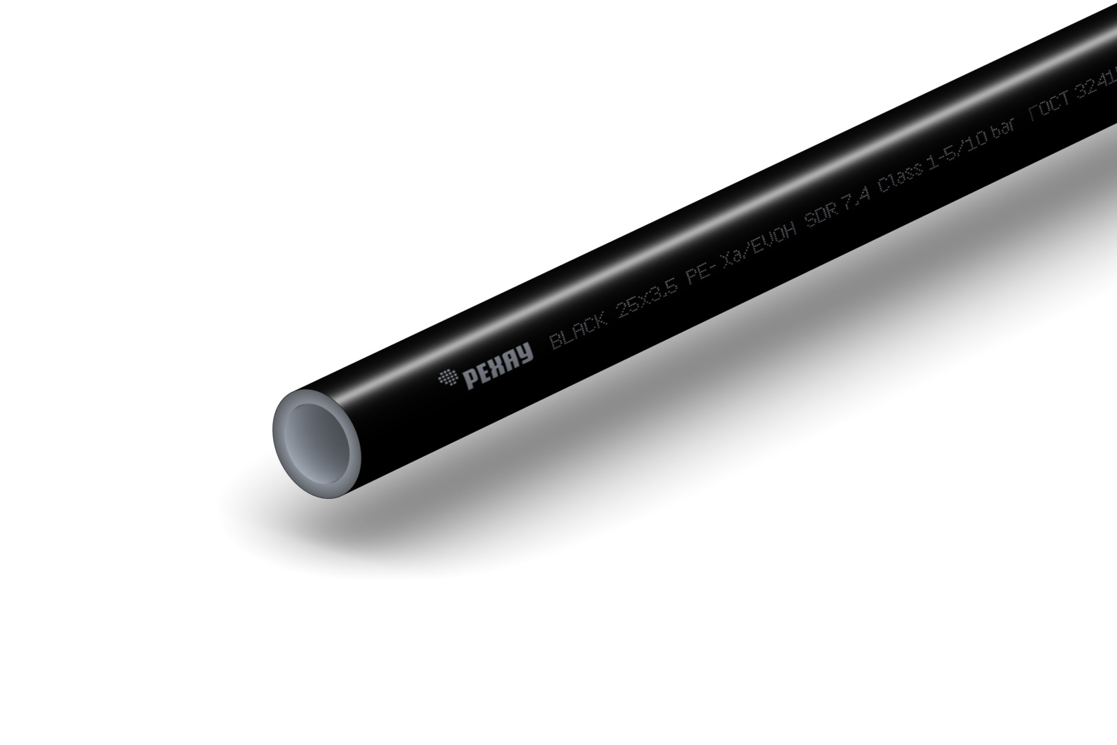 Труба РЕХАУ RAUTITAN black PE-Xa 25х3,5 отопительная (бухта 100 метров)