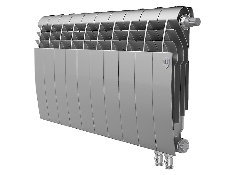 Радиатор биметаллический Royal Thermo BiLiner 350 /Silver Satin VDR x 10 секций