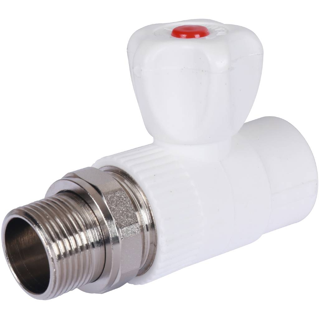 Кран шаровой Политэк 25х3/4" прямой для радиатора