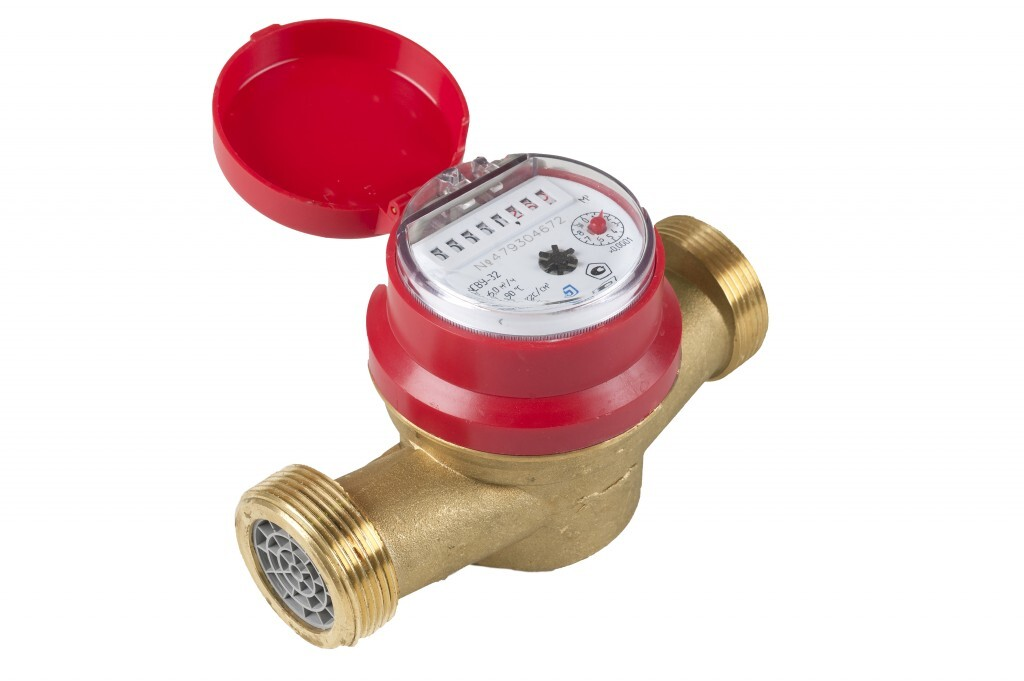 Счетчик воды универсальный Декаст ОСВУ-32 ДГ1 Ду32 Ру16 Qn=6 м3/ч 90°С L=160мм резьба импульсный