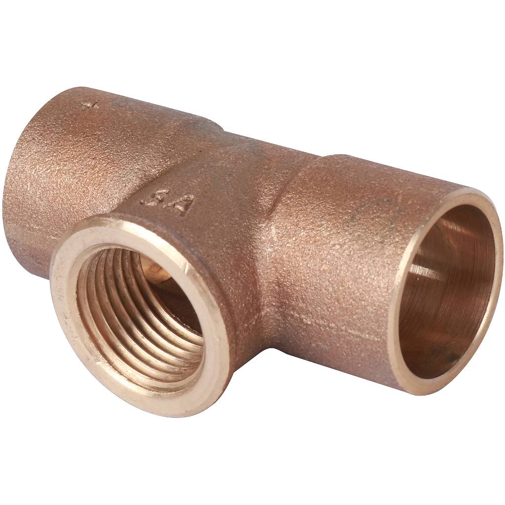 Тройник Sanha 22x1/2x22 ВП-ВР-ВП под пайку 4130g бронза