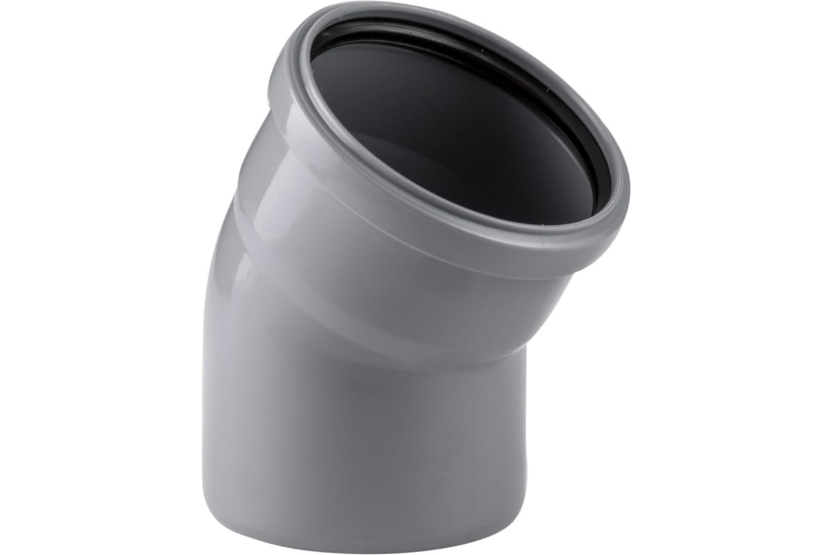 Отвод РосТурПласт PP-H Дн110х30° внутренняя канализация (серый)