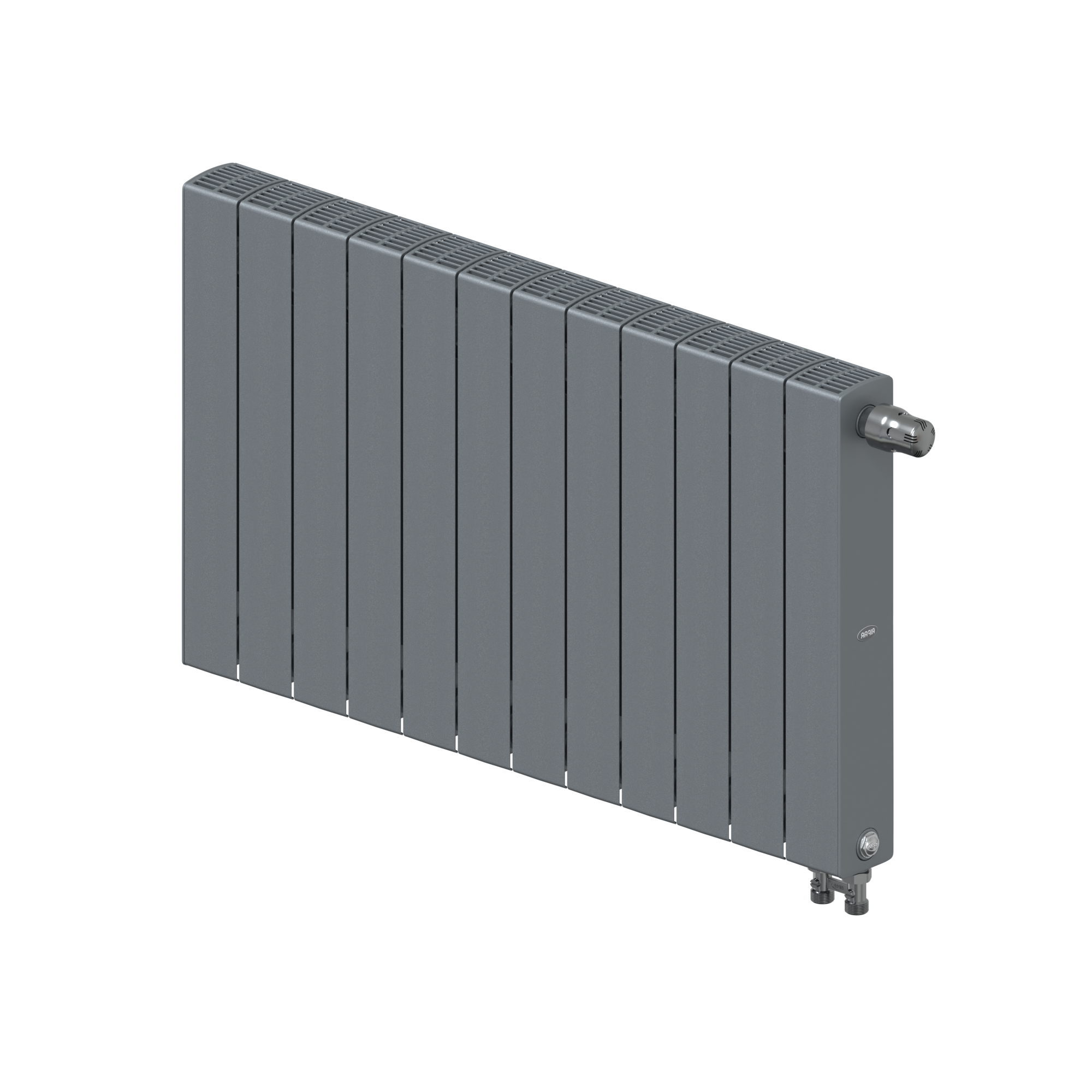 Радиатор биметаллический RIFAR SUPReMO VENTIL 500 12 секций нижнее правое подключение (Титан)