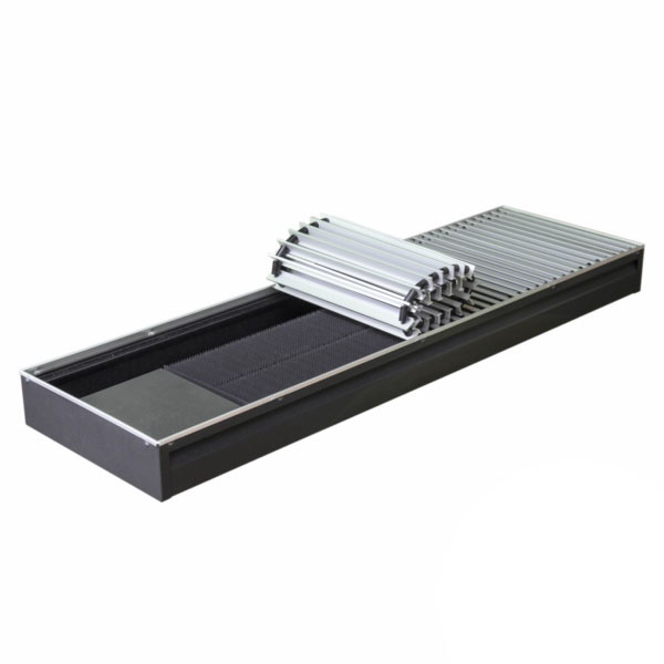 Конвектор внутрипольный КЗТО Бриз 300х120х1600 U с естественной конвекцией