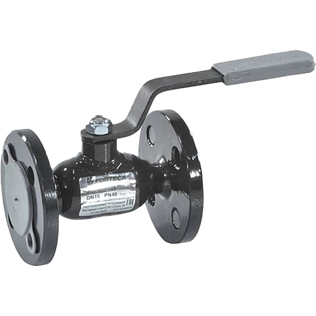 Кран шаровой FORTECA 11с67п Ду25 Ру40 L=140мм фланцевый