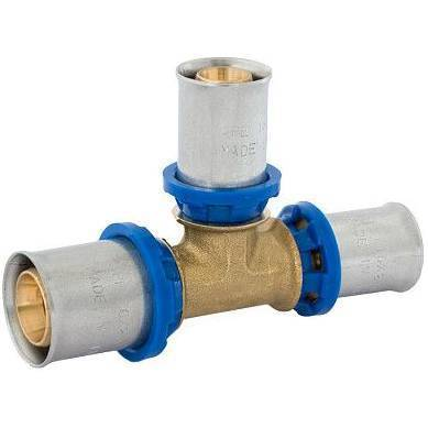 Тройник переходной APE 26 (3.0) x 16 (2.0) x 26 (3.0) для металлопластиковых труб