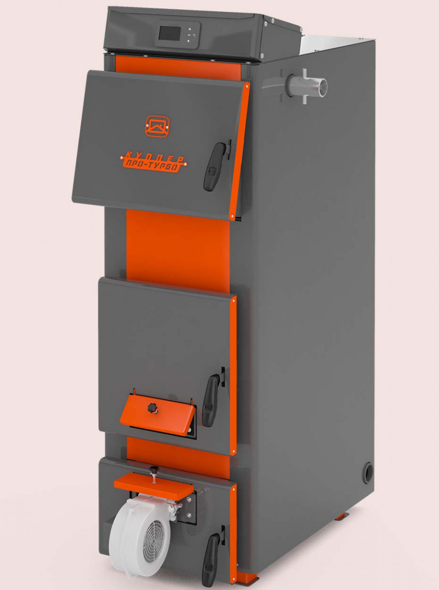 Напольный твердотопливный котел Теплодар КУППЕР ПРО ТУРБО-42