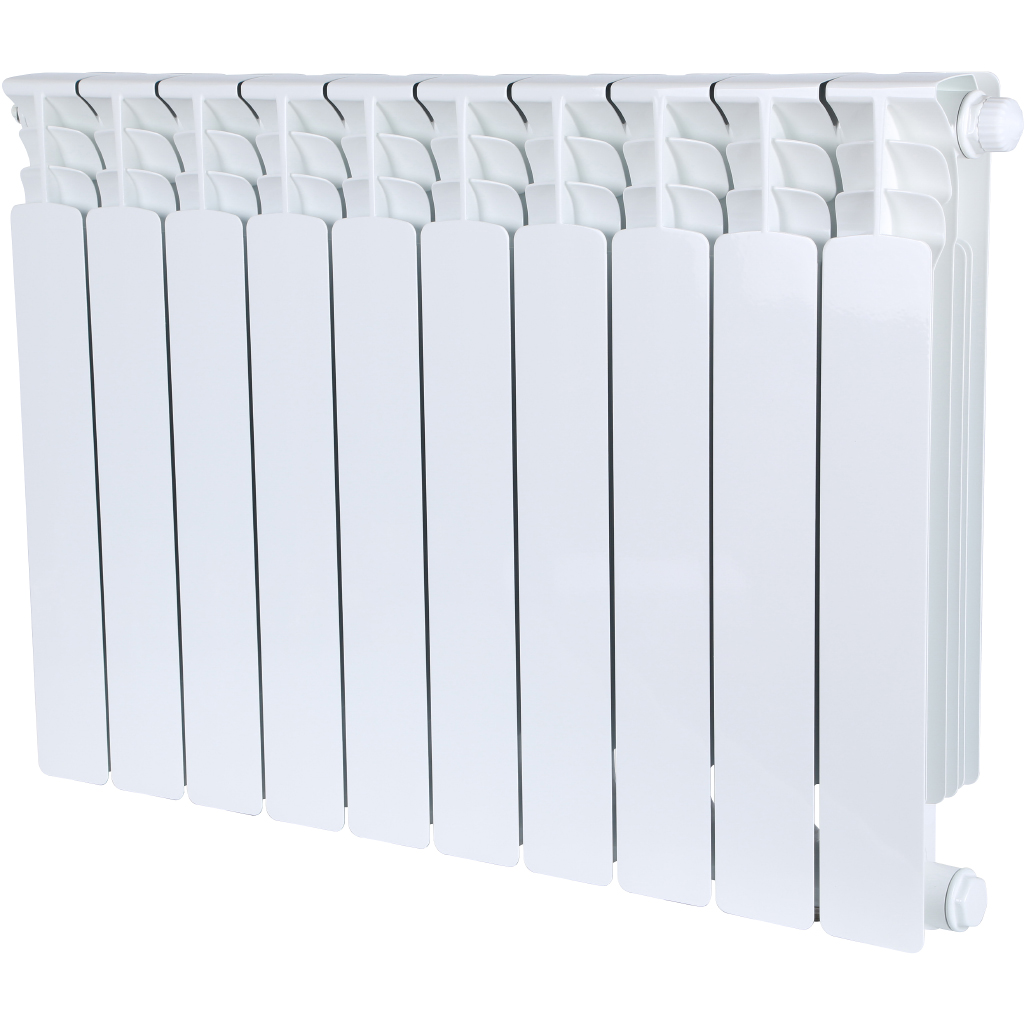 Радиатор биметаллический STOUT Space 500 x 10 секций (нижнее правое подключение) 