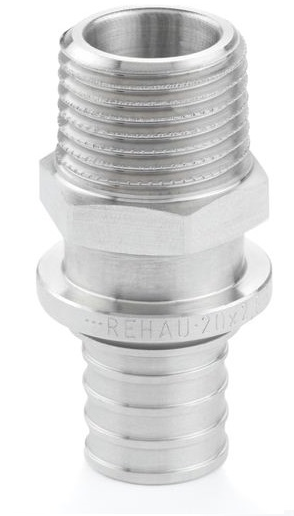 Переходник РЕХАУ THERM S 17-R1/2'' НР (хромированная латунь)