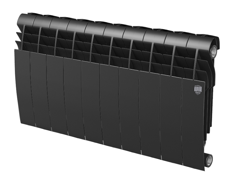 Радиатор биметаллический Royal Thermo BiLiner 350 /Noir Sable x 10 секций