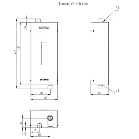 Котел электрический ZOTA "Econom" V2 - 6