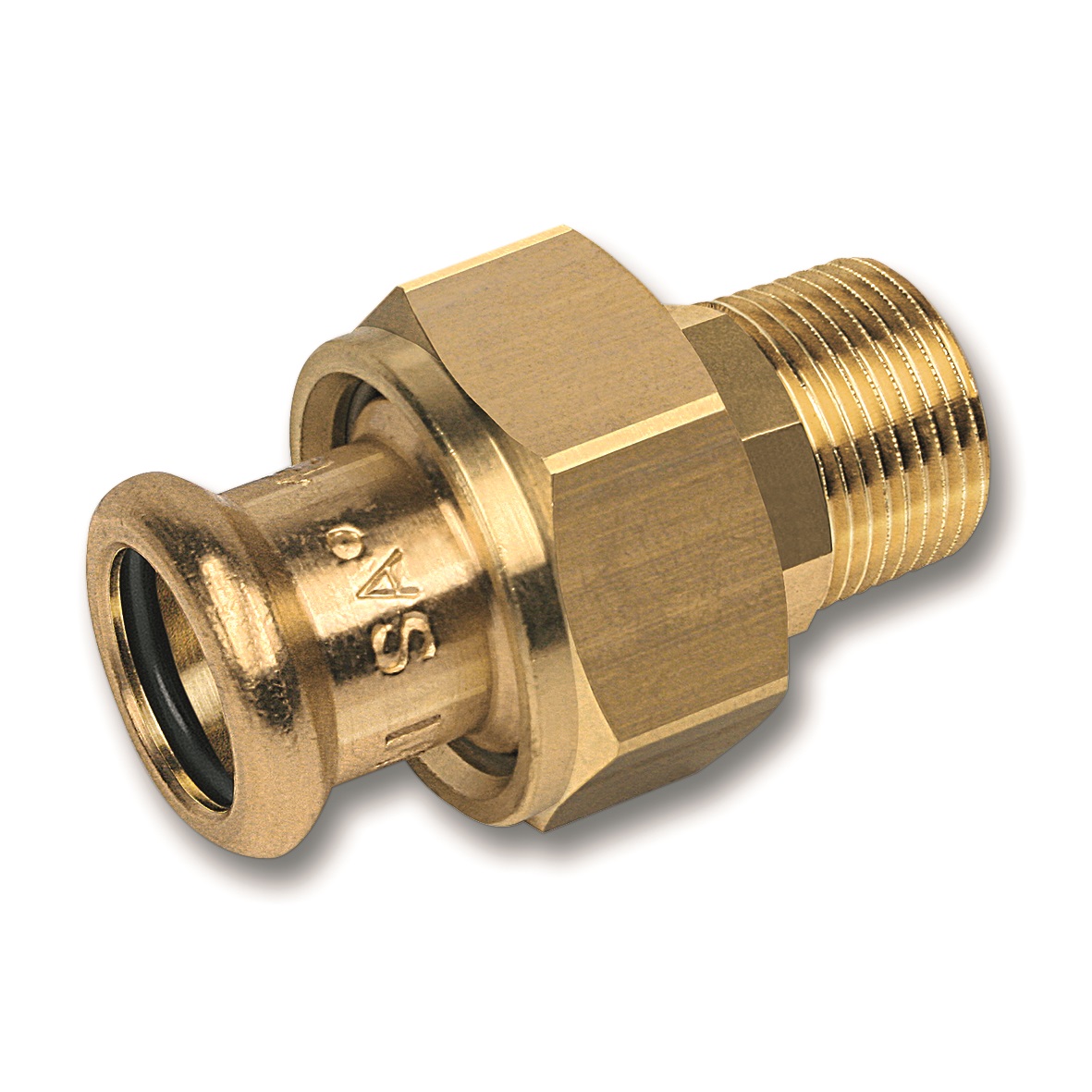 Сгон Sanha 28x3/4 ВПр-НР с плоским уплотнением бронза 8333G