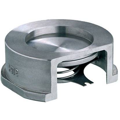 Обратный клапан ZETKAMA Ду200 Ру40 межфланцевый нержавеющая пружина