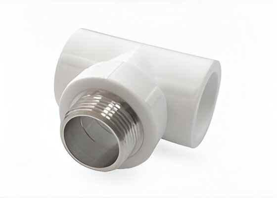 Тройник комбинированный VALFEX PRO PP-R Dn20х1/2" НР (белый)