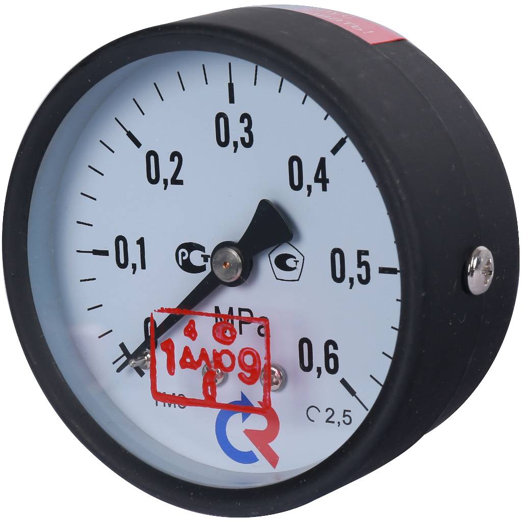 Манометр Росма ТМ-310Т.00 0-0,6 МПа G1/4 2,5 общетехнический стандартный (осевой)