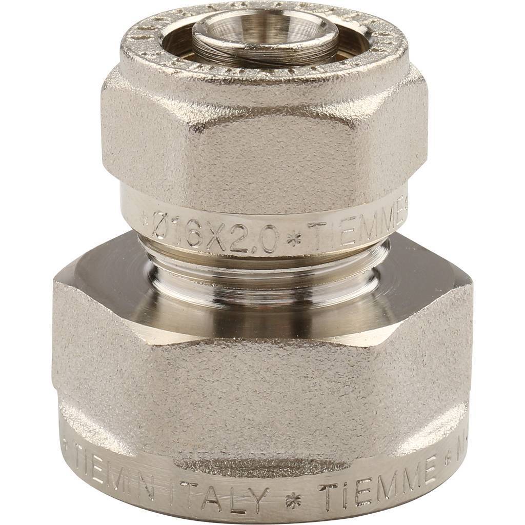 Муфта TIEMME 16х2.0х3/4 с внутренней резьбой