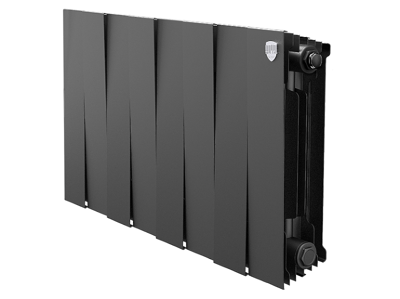 Радиатор биметаллический Royal Thermo PianoForte 300 /Noir Sable x 8 секций