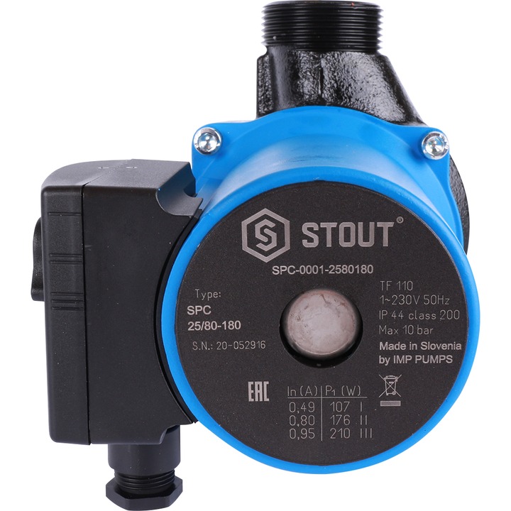 Циркуляционный насос STOUT 25/80-180