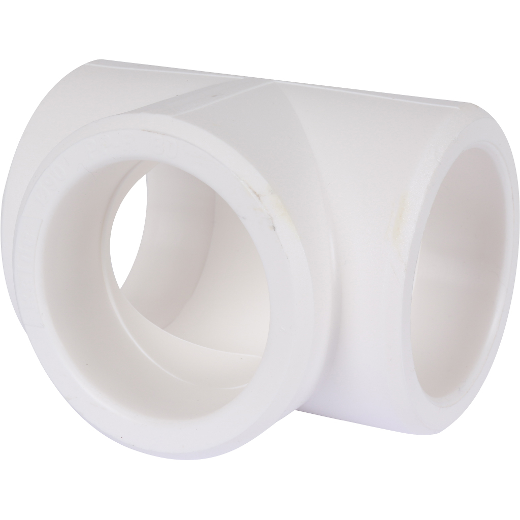 Kalde d=90 Тройник для полипропиленовых труб под сварку (цвет белый)