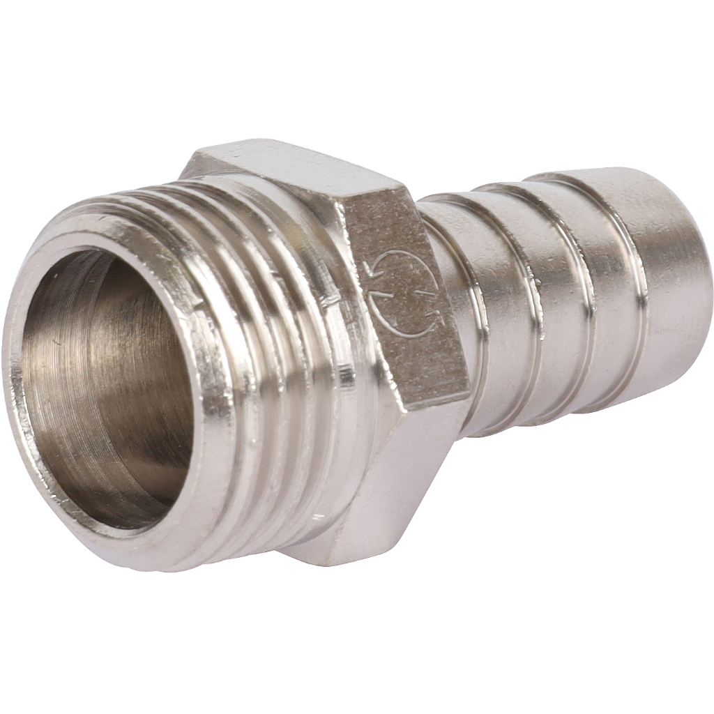 Штуцер STOUT 1/2"х14 НР (никелированный)