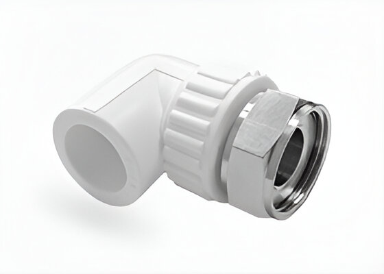 Угольник VALFEX PP-R Dn20х3/4" с накидной гайкой (белый)