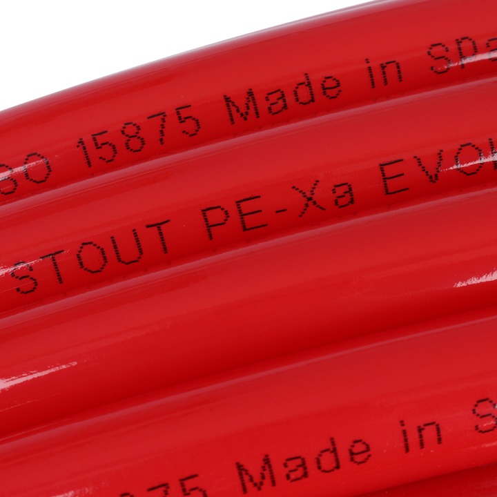 Труба STOUT PEX-a 20х2,0 из сшитого полиэтилена с кислородным слоем (бухта 260 метров) красная