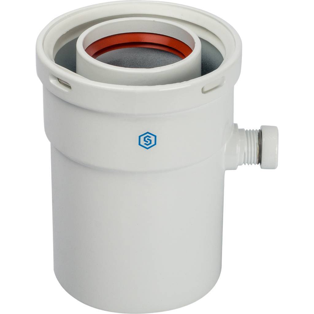 Конденсатосборник STOUT DN60/100 п/м вертикальный (уплотнения в комплекте)