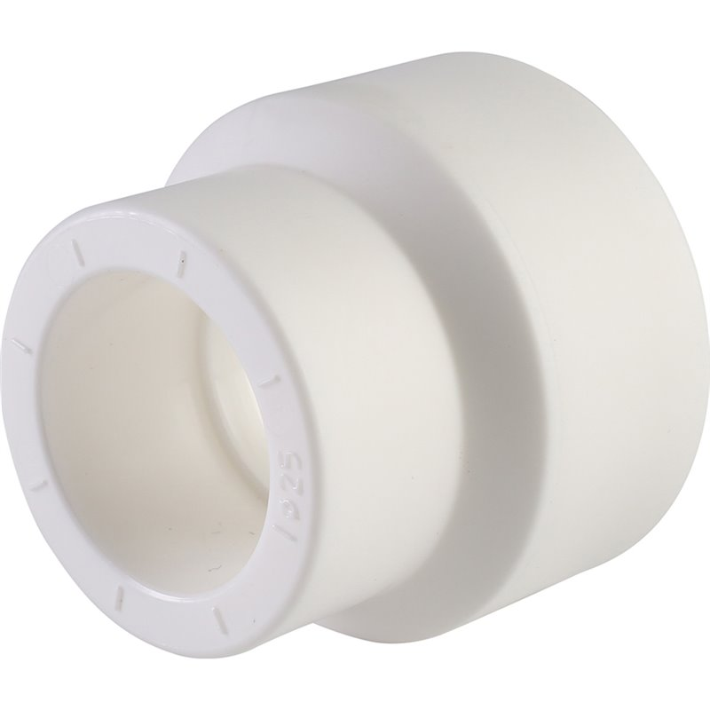 Муфта переходная Политэк 32х25 внутренняя/внутренняя для полипропиленовых труб (сварка) белая