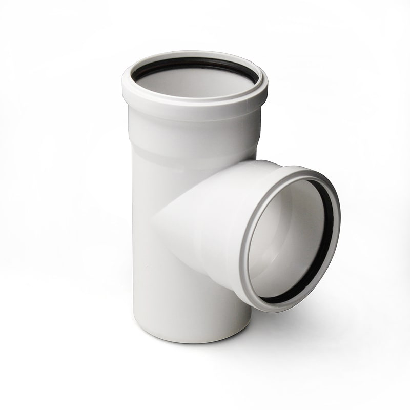 Тройник РосТурПласт PP-M Дн160х160х87° внутренняя бесшумная канализация (белый)