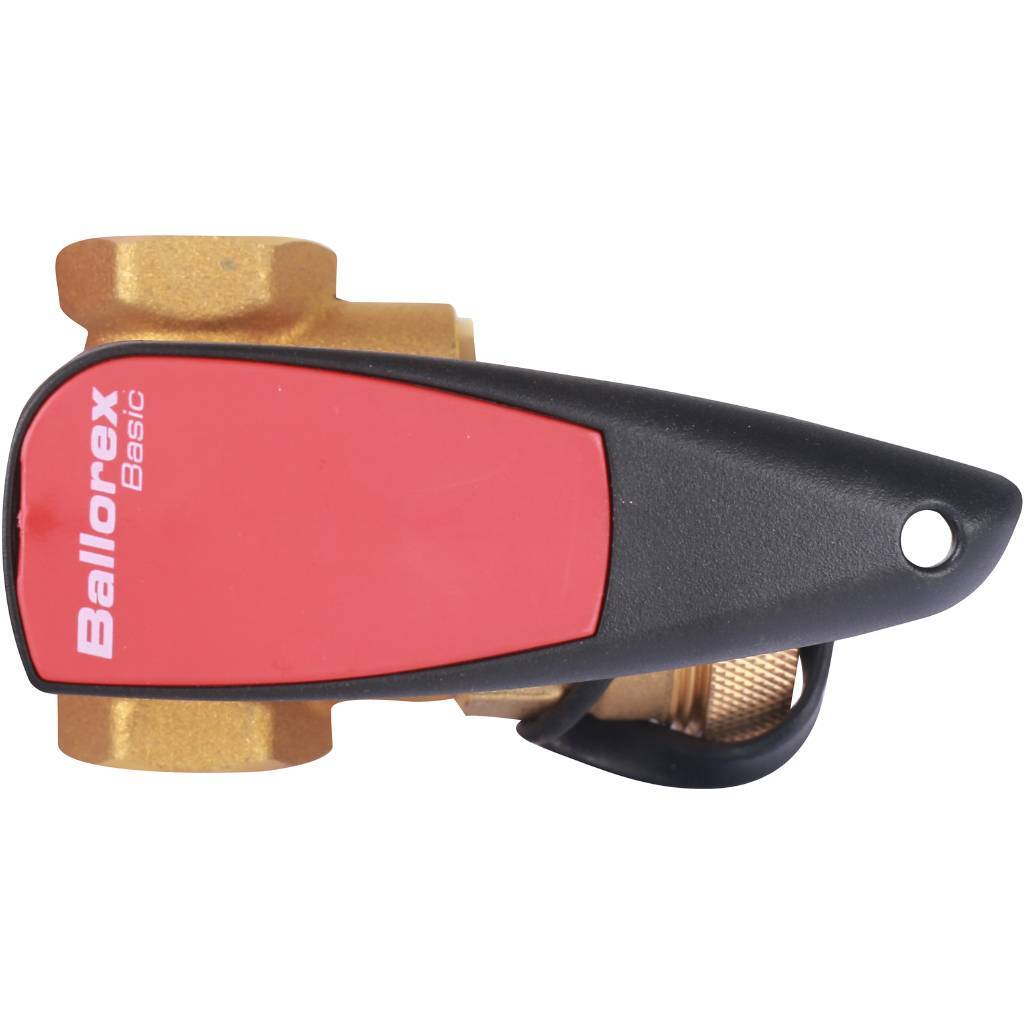 Запорный клапан BROEN Basic DN 15 PN 25 Kvs=1,8 м3/ч ручной резьбовой с дренажем 43490000-001003