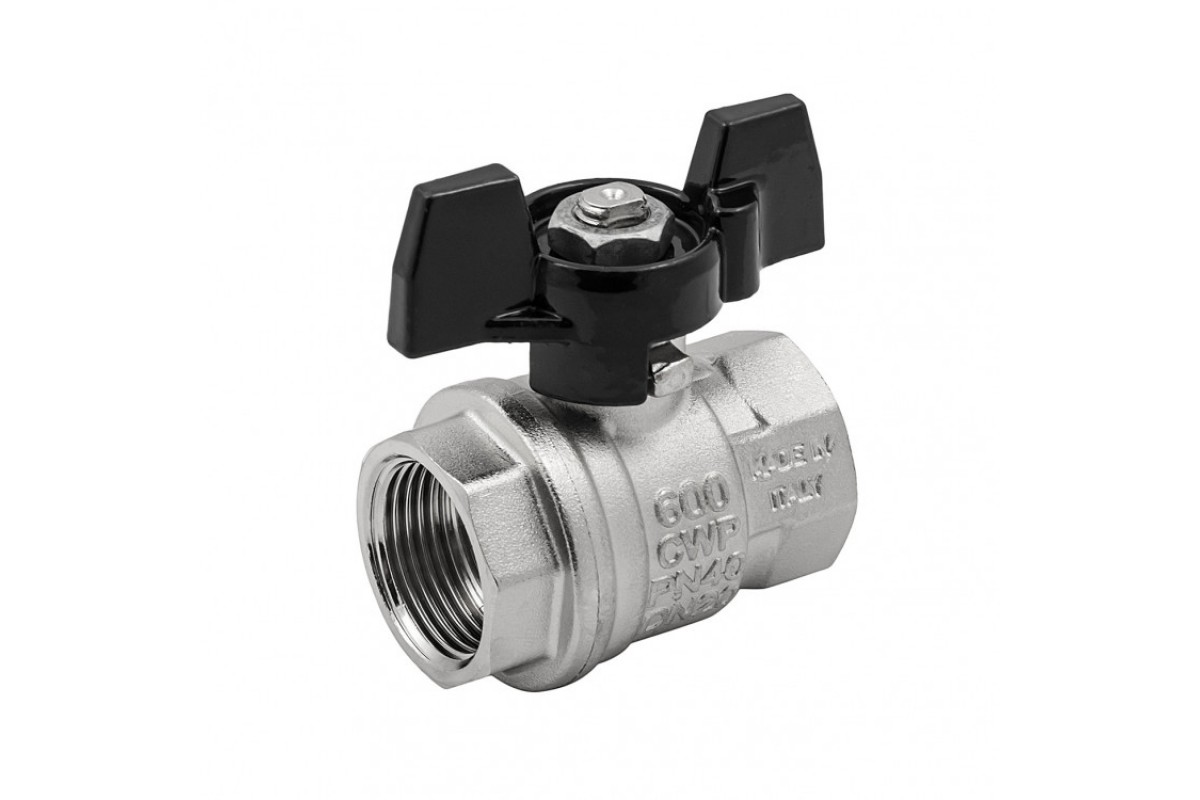 Кран шаровой ELSEN Strong T, ВВ 3/4", ручка-бабочка