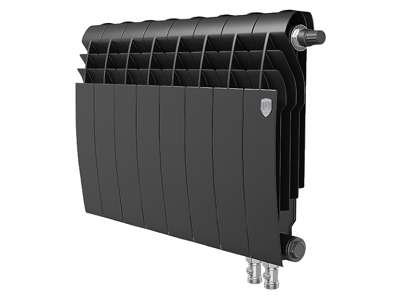 Радиатор биметаллический Royal Thermo BiLiner 350 /Noir Sable VDR x 8 секций