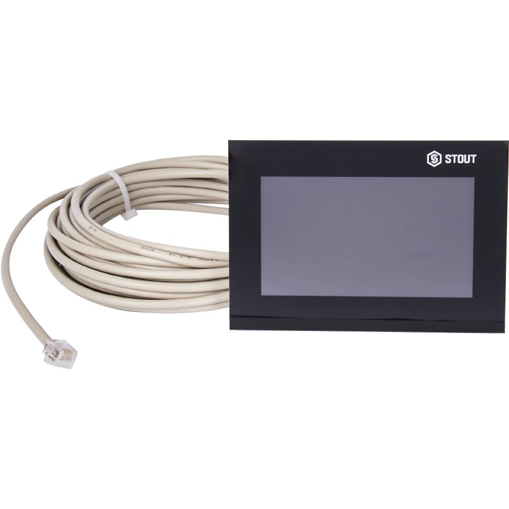 Проводная контрольная панель управления STOUT M-7 (черный)