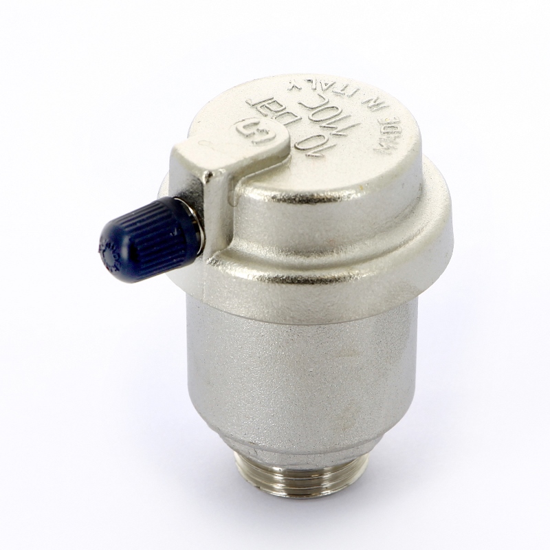 Воздухоотводчик автоматический UNI-FITT 1/2" с нижним подключением и боковым выпуском